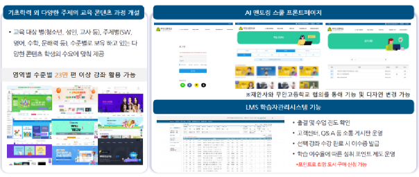 AI 멘토링 스쿨 무안고 홈페이지(안)
