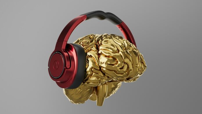 Photo by Bhautik Patel A pair of headphones that are gold and red