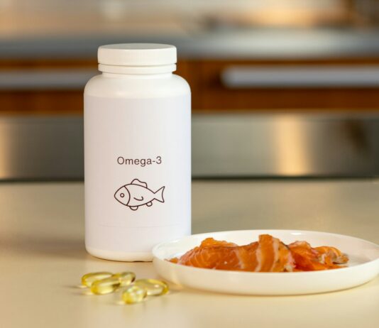 당뇨 전단계, 식습관 변화로 건강하게 관리하세요 a bowl of fish next to a bottle of vitamins