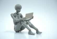 “AI가 내 식단을 짜주고 있어요”… 인공지능 건강관리 시대가 열렸다 puppet using tablet